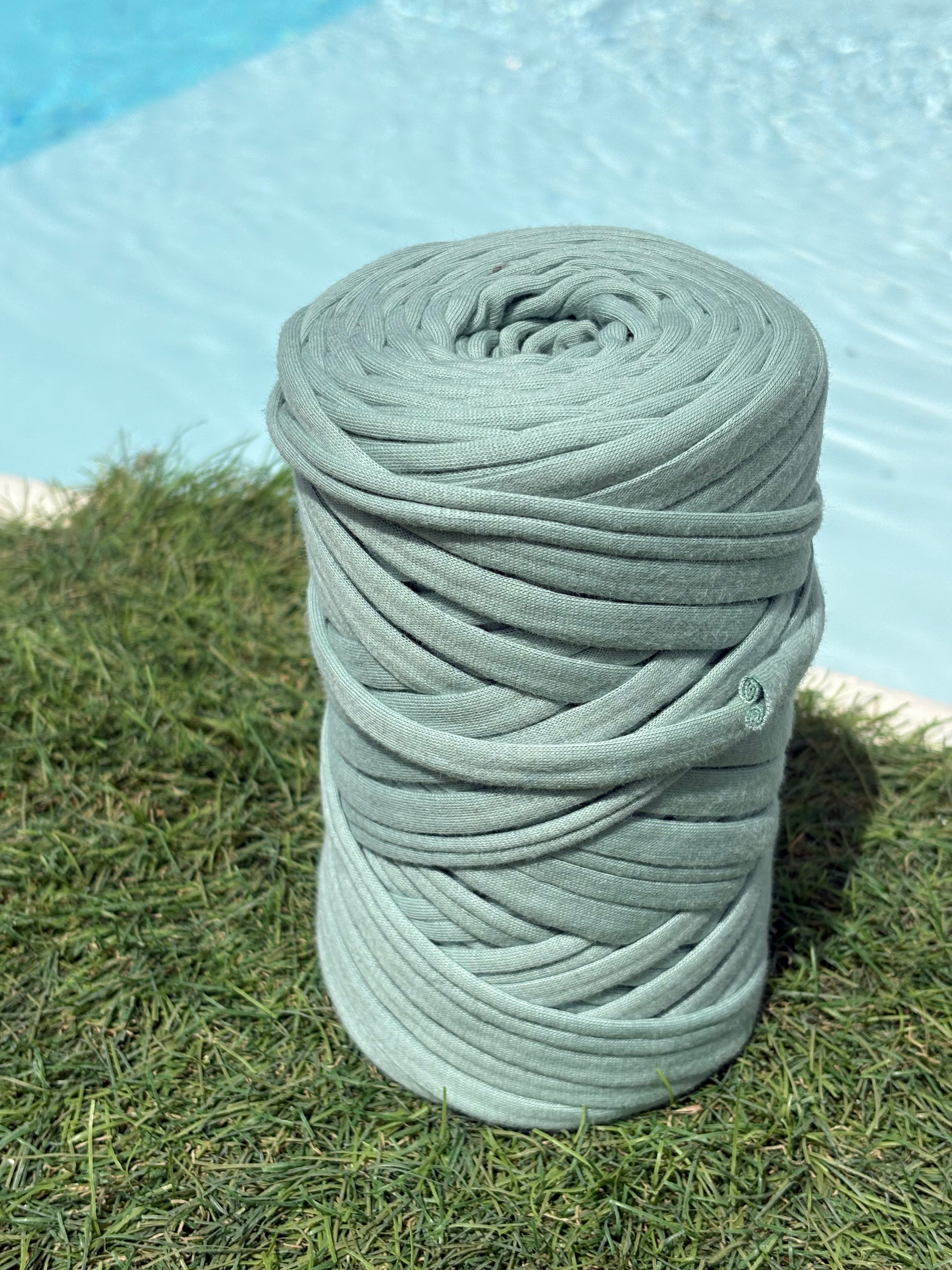 PELOTES DE FILS T-SHIRT S VERT CLAIR Les créations de Rosita