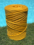 PELOTES DE FILS T-SHIRT S MOUTARDE Les créations de Rosita